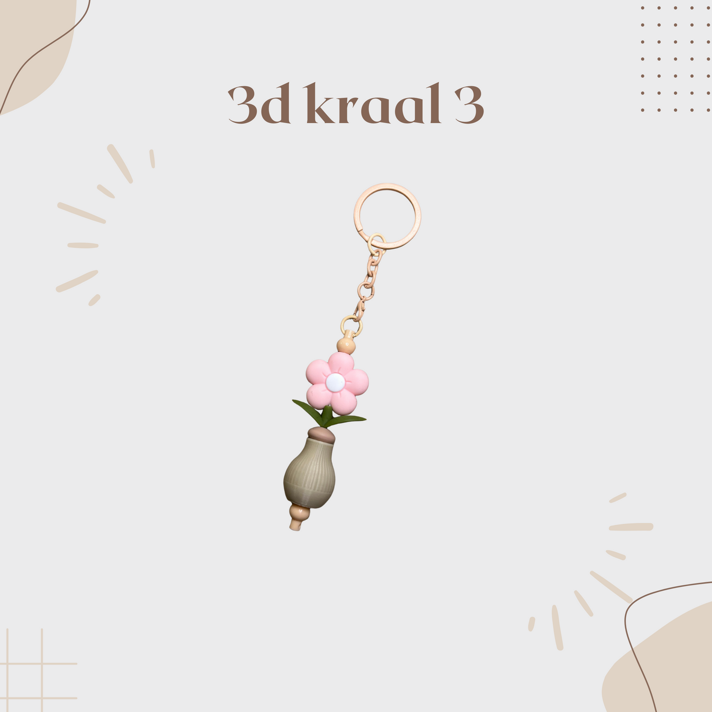 3d kraal vaas