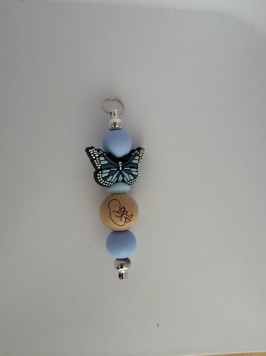 Vlinder baby blauw