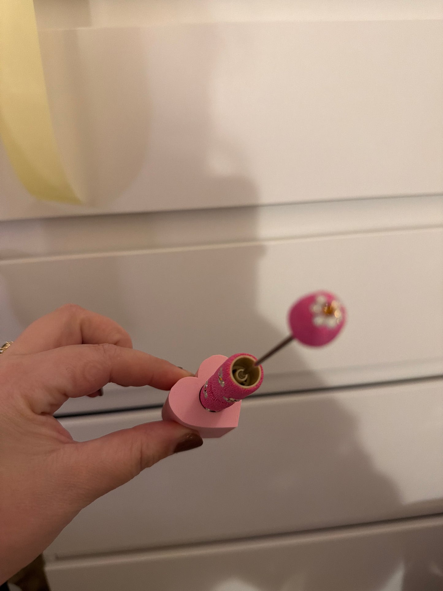 Hartjes houder pen