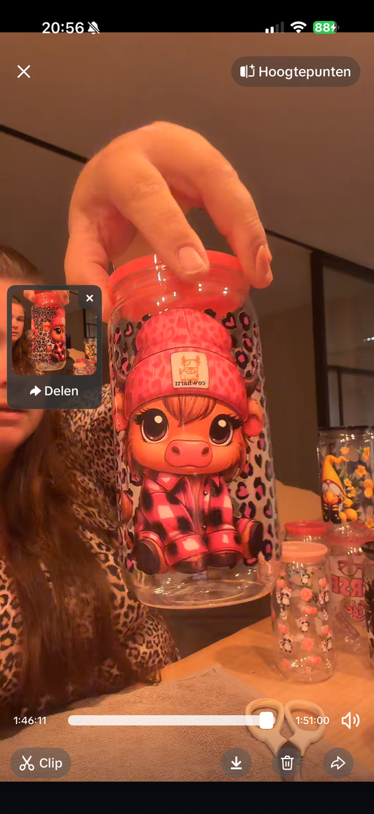 Drinkbeker met rietje