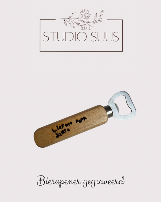 Bieropener gegraveerd