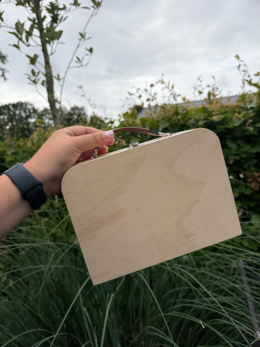 Houten koffertje