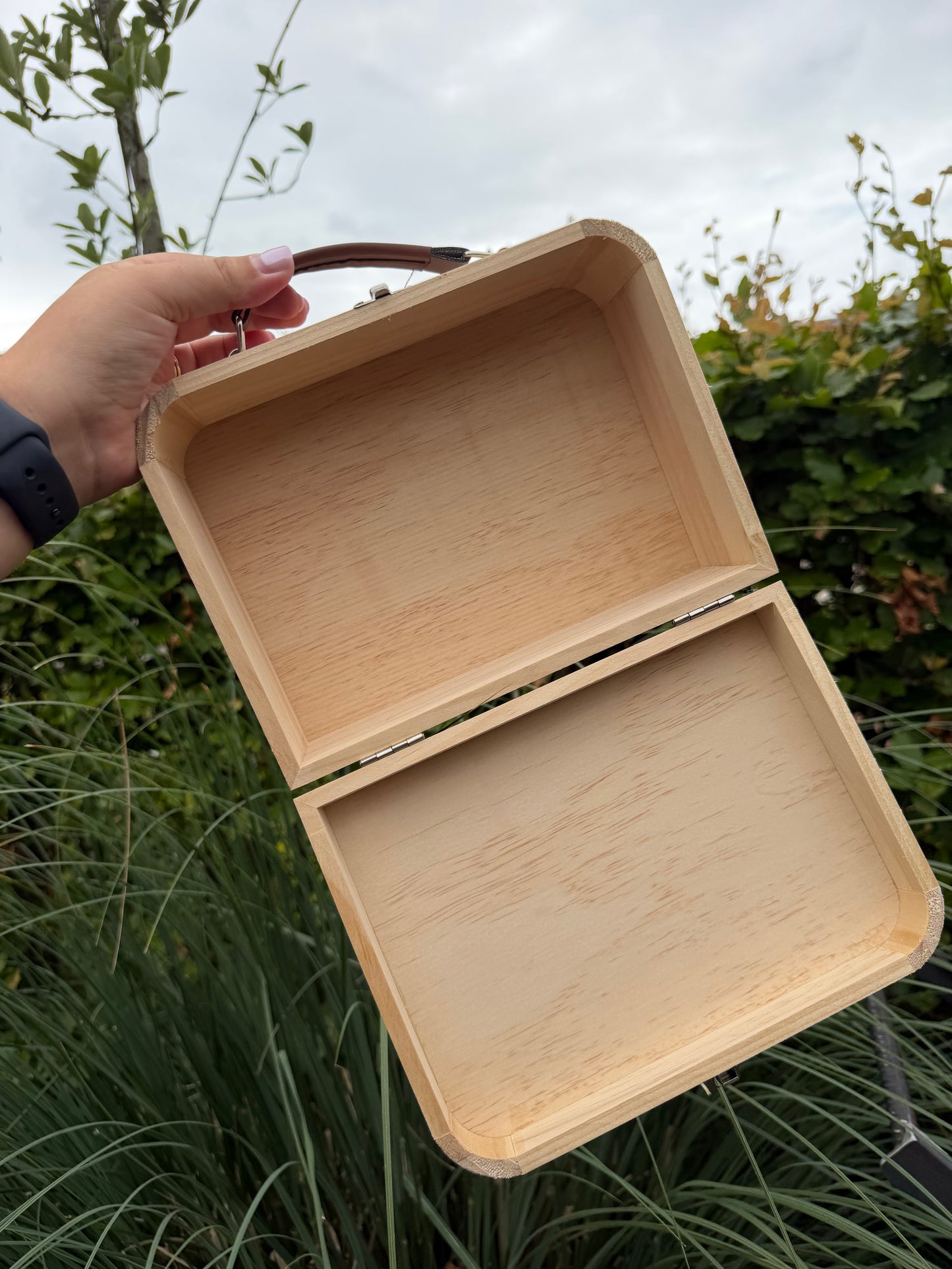 Houten koffertje