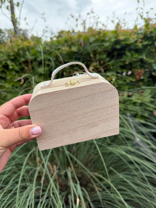 Mini koffertje hout