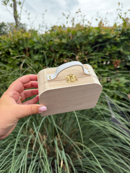 Mini koffertje hout