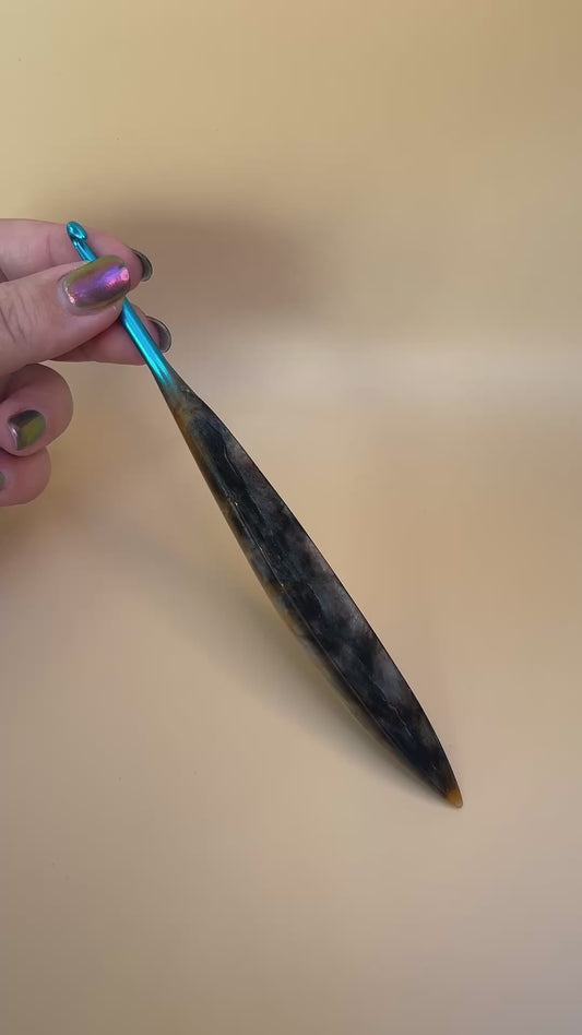 Haaknaald met epoxy